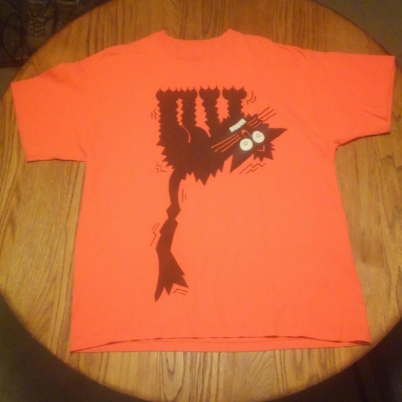 Delta Other - Vintage Halloween Black Cat Shirt XL Delta USA